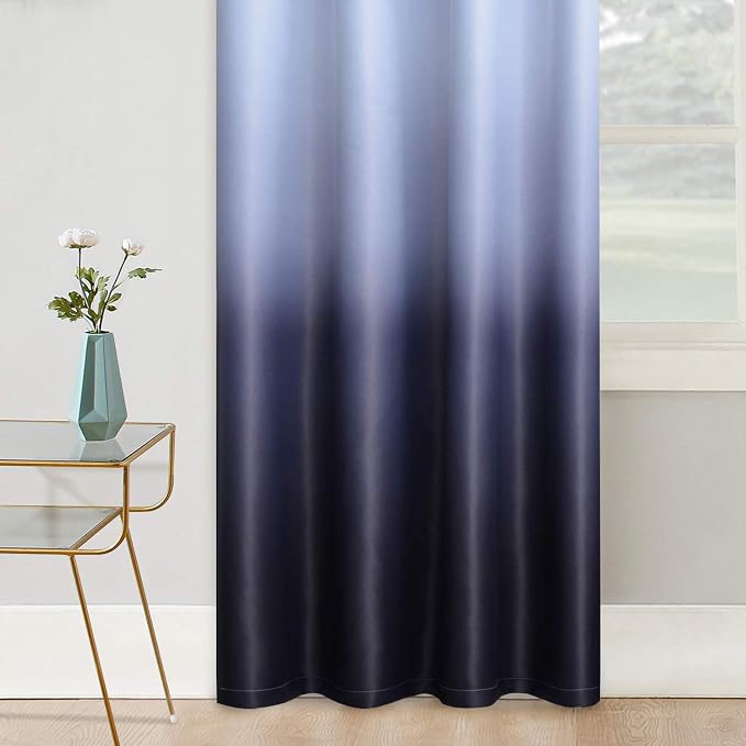 COSVIYA Grommet Ombre Room Darkening Curtains 84 inch Length 2 Panels, 52x84 - Image 4