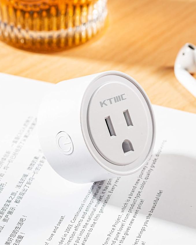 KTMC Smart Plug 4 Pack, Alexa & Google Home Compatible, No Hub Required, Remote Control, ETL Certified