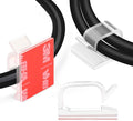 120PCS XHF Adhesive Cable Wire Clips Clear, Outdoor Christmas Light Clips by XHF