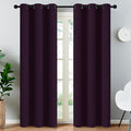 Yakamok Blackout Curtains 38x84 inch Dark Purple Thermal Drapes-Bedroom | 2 by Yakamok