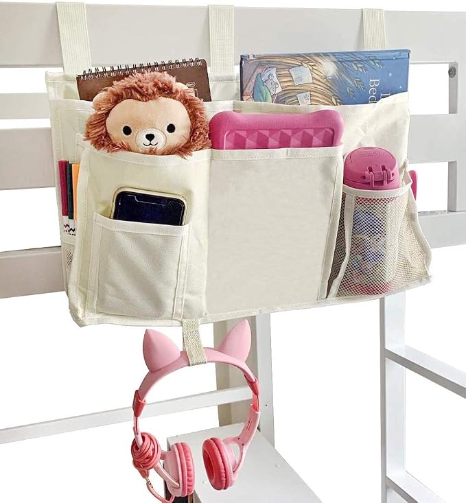 Sugaroom Bedside Storage Caddy, Bunk Bed Organizer Bed Storage Pocket Bedside - Image 2