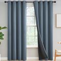 Yakamok 100% Blackout Curtains for Bedroom 84 Inch Length, Light Blocking Drapes by Yakamok