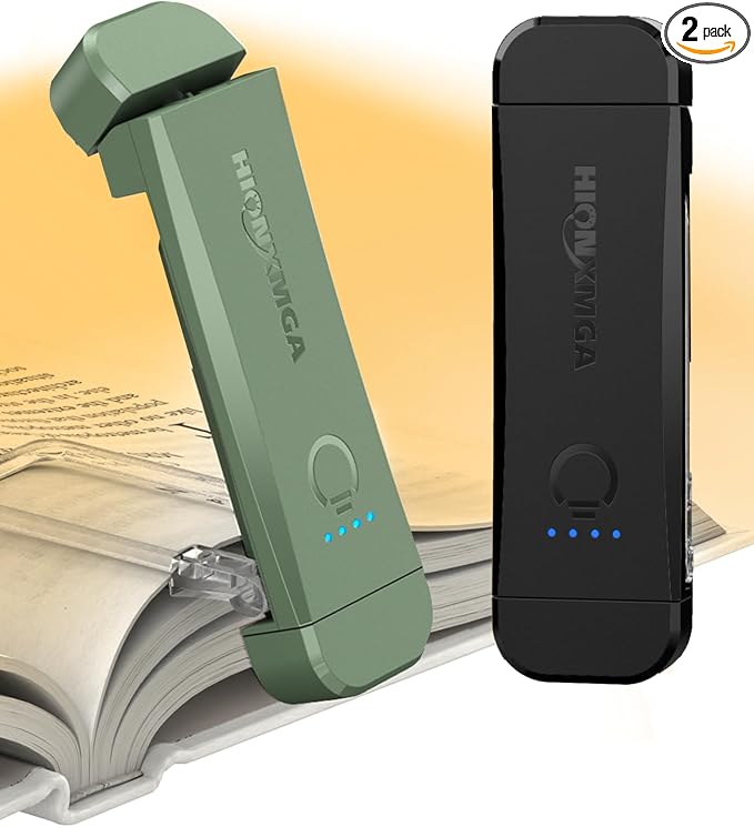 HIONXMGA 2-Pack, Rechargeable Book Lights by HIONXMGA