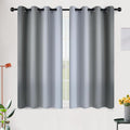 SimpleHome Ombre Grey to Grey White Curtains by SimpleHome