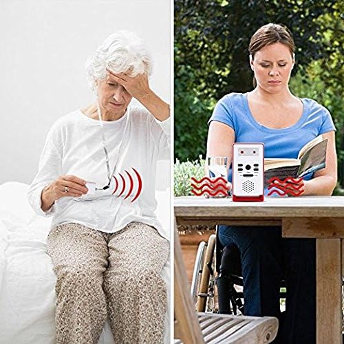 Assistive Technology Services 2 Button Caregiver Alert System - Health Alert & Monitoring System - Alarm - Battery Powered