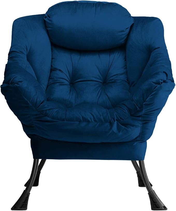 HollyHOME Lazy Chair with Armrest and Side Pocket, Comfy Accent Lounge Chair - Image 8