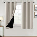 H.VERSAILTEX Oatmeal Blackout Curtains by HVERSAILTEX