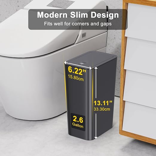 N. NETDOT 3 Pack 10 Liter Small Trash Can - Image 2