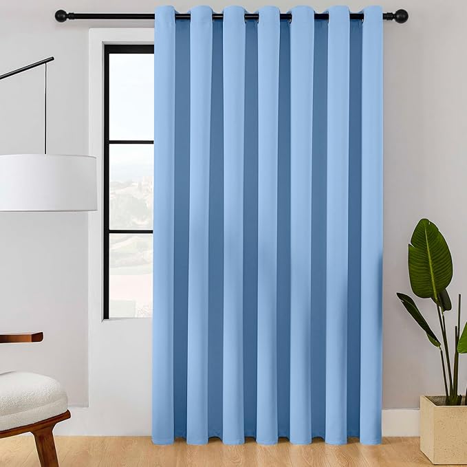 ChrisDowa Room Divider Curtain 96 Inch Length Sliding Door Curtain, 1 Panel | by ChrisDowa