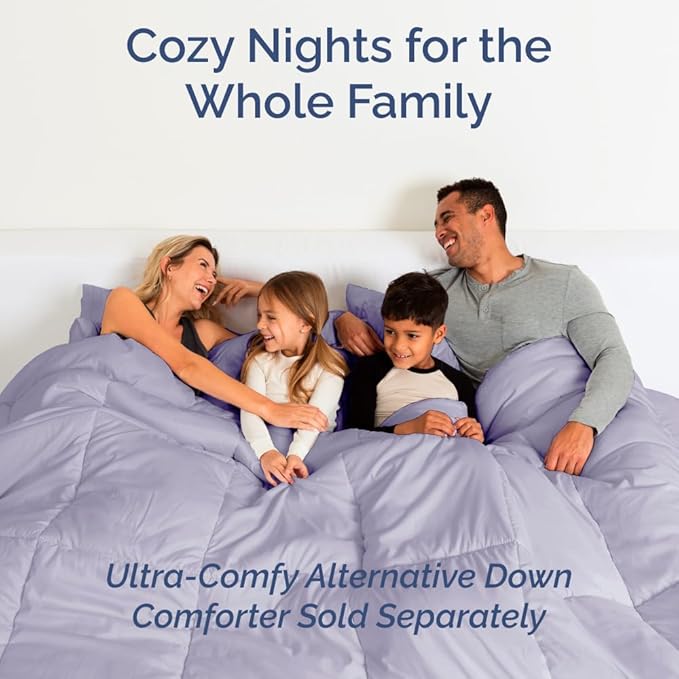 Full XL Bed Sheet Set - 4 Piece Extra Long Extended Full XL Sheets - Soft, Breathable & Cooling - Fits 8" to 16" Mattress with Deep Pockets - 54" x 80" - Wrinkle and Fade Resistant - Light Lavender