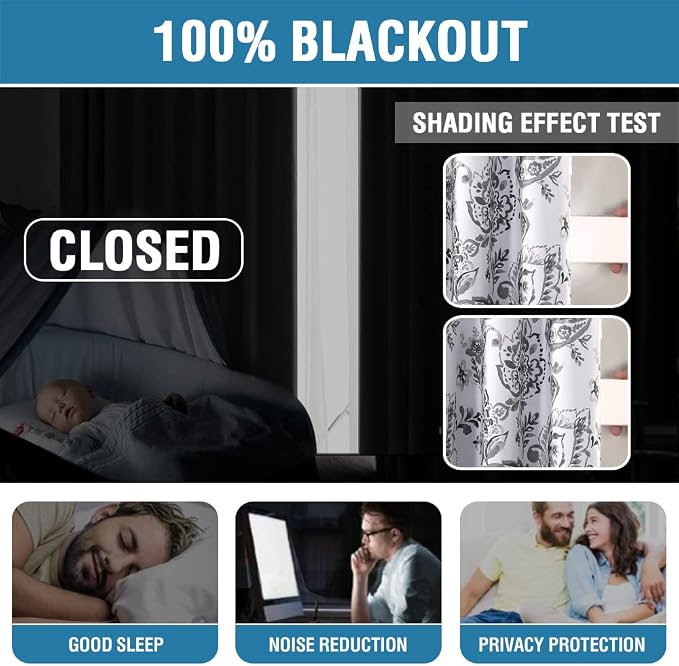 H.VERSAILTEX 100% Blackout Curtains - Image 2