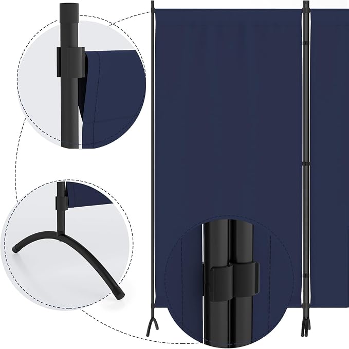 Morngardo Room Divider Folding Privacy Screens 3 Panel Partitions Dividers - Image 3