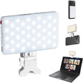 SmallRig M3 Magnetic Selfie Phone Light with Clip, 120 LEDs 2000mAh Rechargeable, 2700K-6500K, Portable Content Creators Fill Light for Video Recording, for iPhone/Laptop/Camera/Webcam (White) - 5640
