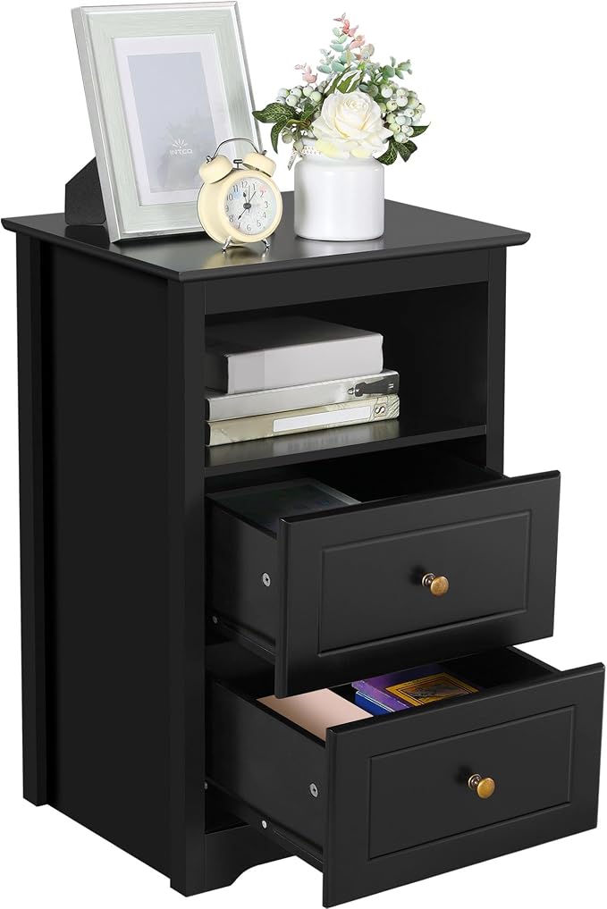 Yaheetech Tall Nightstand for Bedroom by Unknown