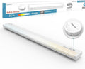 Leetdud Under Cabinet Lighting Plug in or Hardwired Built-in Dimmer, 32 Inch 16W, 5CCT 2700/3000/3500/4000/5000K, Linkable Counter Lights for Kitchen, ETL Dimmable LED Light Fixture, White