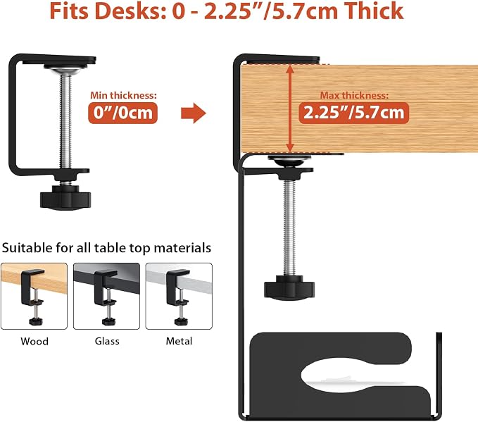 Univivi Under Desk Cable Management Tray, Cable Management, 48 inch, Under Desk - Image 7