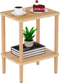 Solid Wood Side Table, Small End Table, Narrow Nightstand Bedside Table | by LUCKNOCK