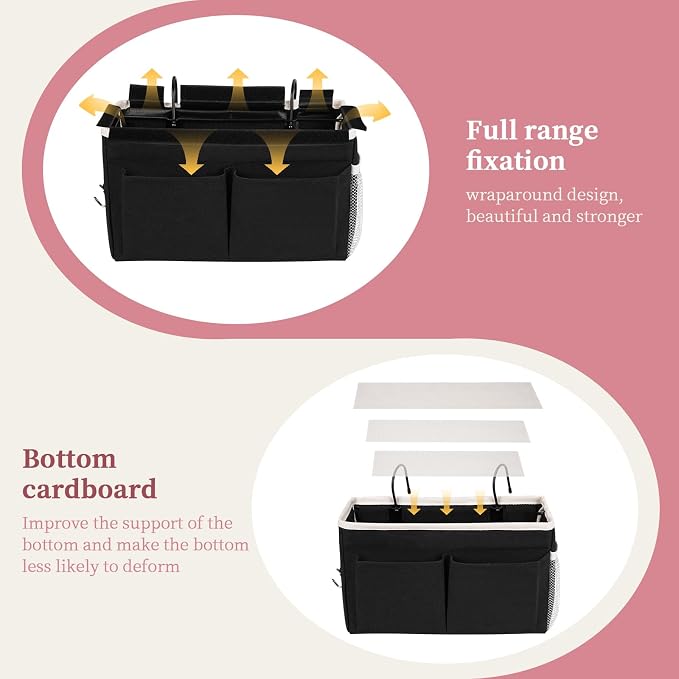 Bedside Caddy Organizer, Hanging Storage Bag - Image 5