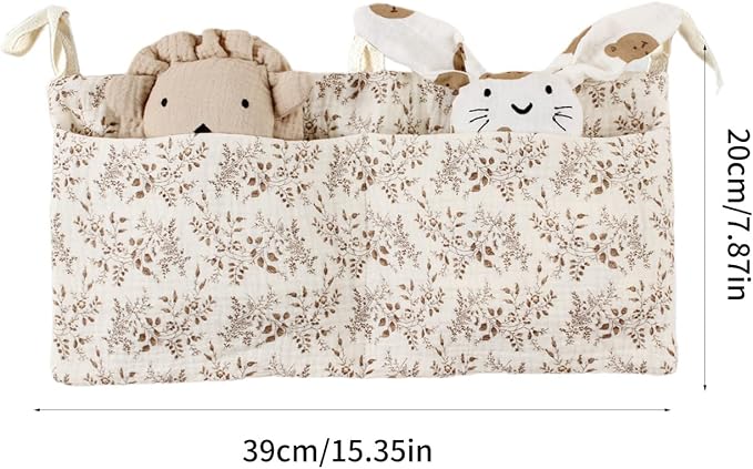 Lily Brown Cribs Storage Bag Baby Bedside Hanging Storage Bag - Image 4
