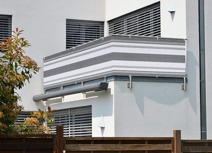 LOVE STORY 3' x 16' Balcony Privacy Screen Cover, 95% UV Block, Fence Cover - Image 3