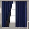 BGment Navy Blue 100% Blackout Curtains 63 Inches Long by BGment
