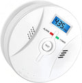 Carbon Monoxide Detector, Portable Carbon Monoxide Alarm, with LCD Display and Test Button (Batteries Not Included)