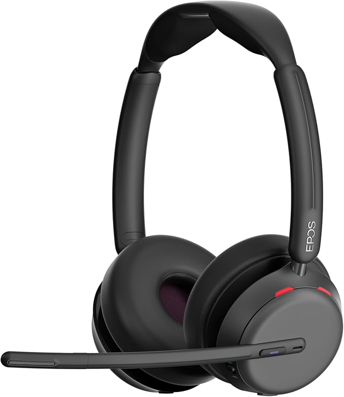 EPOS Impact 1060T ANC Adaptive Noise Cancelling Wireless Headset for PC with Active Noise Cancellation, EPOS AI™ Mic, Super Wideband Audio, Bluetooth, Wireless Charging, Microsoft Teams Certified