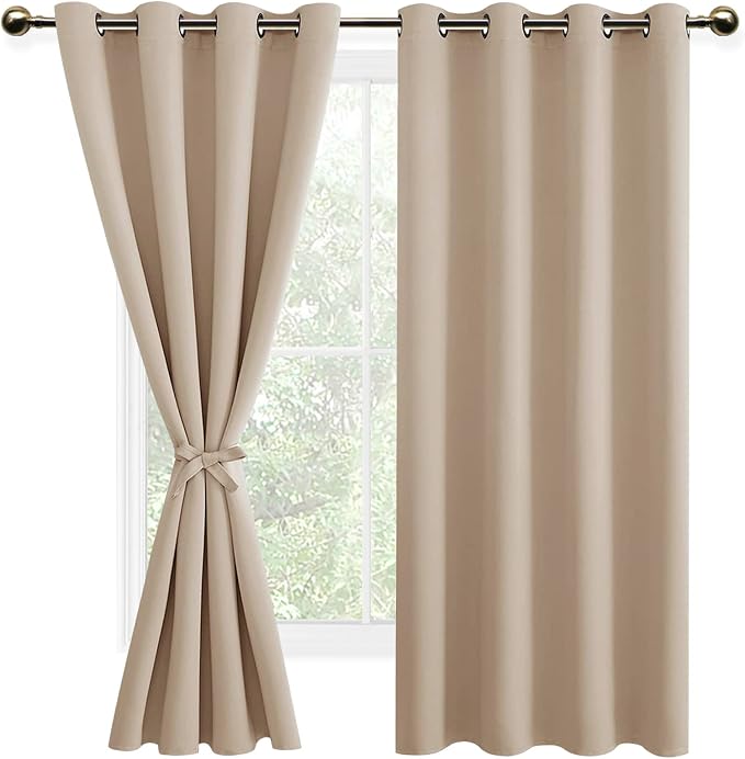 DWCN Beige Curtains for Bedroom - Image 8