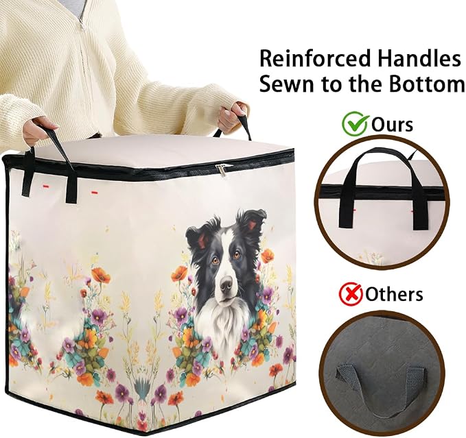 2pcs blanket storage bag for under bed, closet organizers 95L | clothing - Image 4
