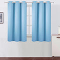 Sky Blue Blackout Curtains 42 x 54 Inch Length Set of 2 Panels Grommet Bedroom by Lemomo
