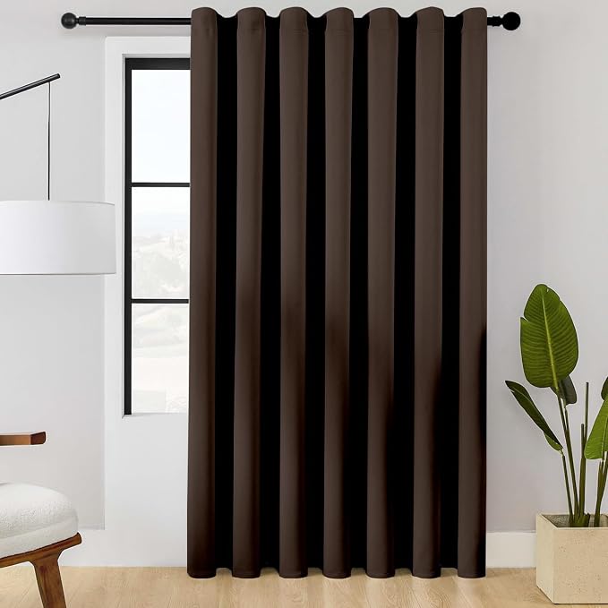 ChrisDowa Room Divider Curtains 80 Inches Long Sliding Door Curtain 1 Panel | by ChrisDowa