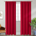 BGment Red Blackout Curtains 90 Inch Length by BGment