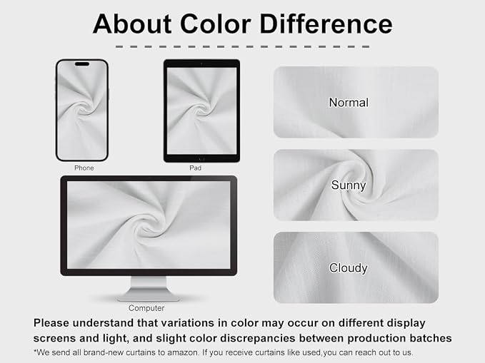 Vision Home White Pinch Pleated Full Blackout Curtains 60 inch Wide Thermal - Image 8
