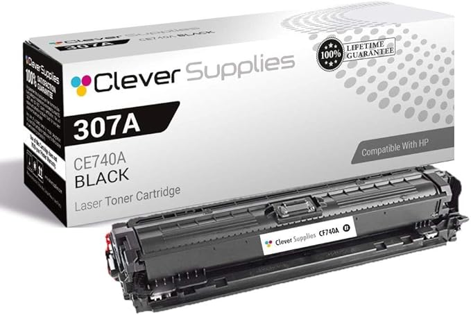 CS Replacement Toner Cartridge Compatible with HP CP5200 CE740A Black 307A Color CP5200 CP5225n CP5220 CP5225 CP5225dn Professional CP5225dn CP5200 CP5225n CP5220 CP5225