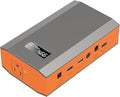 Portable Power Bank with AC Outlet, 65W 110V Portable Laptop Charger Battery Bank 23400mAh External Battery Pack Backup Power Source for Outdoor Tent Camping RV Home Office Smart Devices-Orange