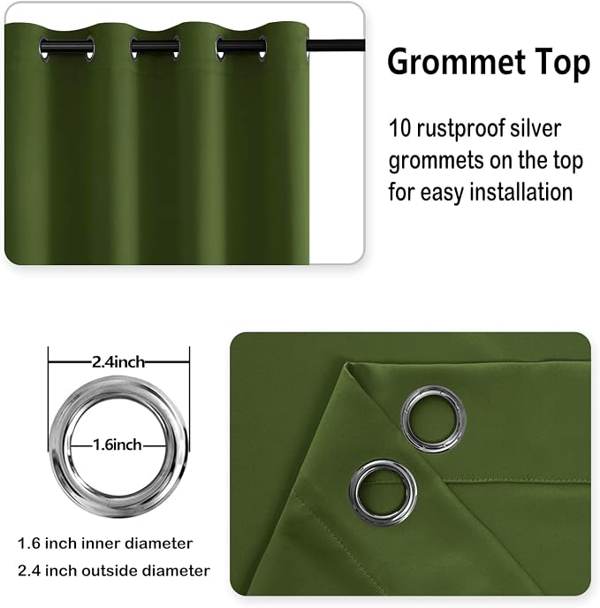 DWCN Blackout Curtains for Bedroom - Image 5
