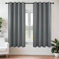 Joydeco Grey Blackout Curtains for Bedroom 63 Inch 2 Panels by JOYDECO