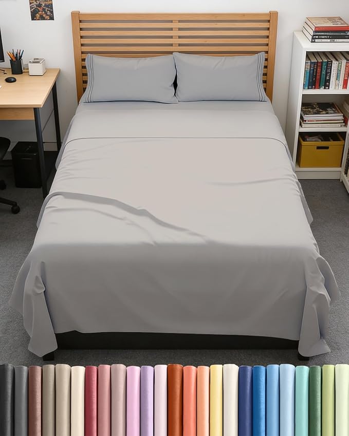 Full XL Bed Sheets - Extra Long Extended Full Sheet – Luxurious, Easy-Fit Sheet Set - Fits between 8” to 16" Deep Pockets, 54" x 80" for Full XL Mattresses - Ideal for Extra Long Full Beds
