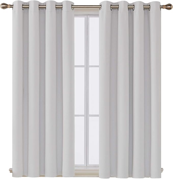 Deconovo Blackout Curtains for Bedroom, Thermal Insulated Room Darkening - Image 2