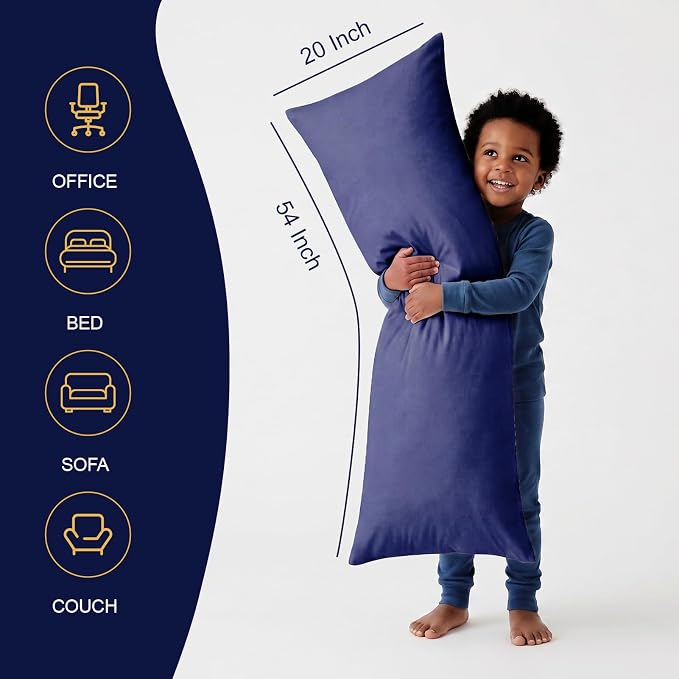 DOWNCOOL Large Body Pillow Insert- Breathable Full Body Pillow - Image 2