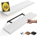 BAYKA White Floating Shelves 35.4in, Wall Mounted by Bayka