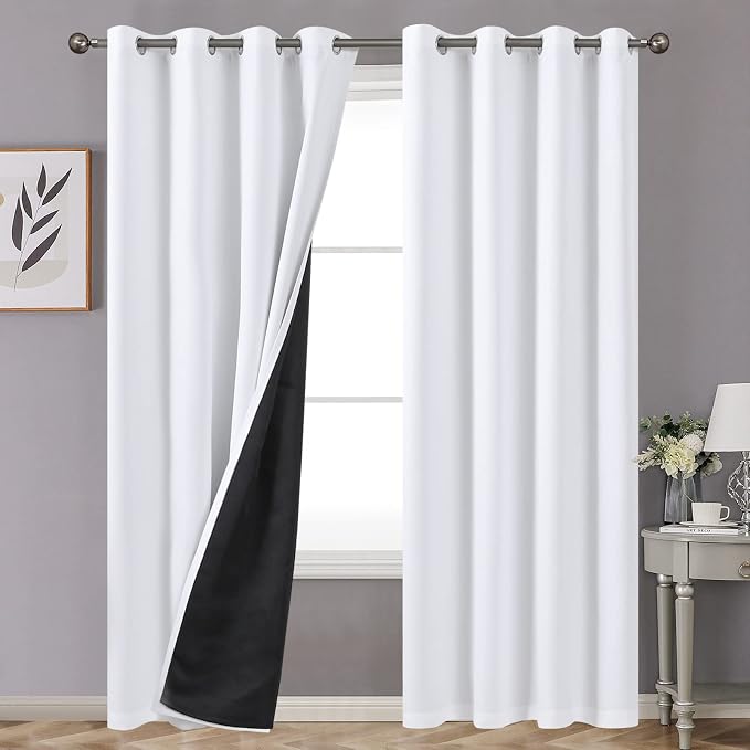 YoungsTex Thermal 100% Blackout Curtains 80 Inch Length by YoungsTex