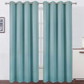 Blackout Curtains 66 x 84 inch/Stone Blue Curtains Set of 2 Panels/Thermal by Lemomo
