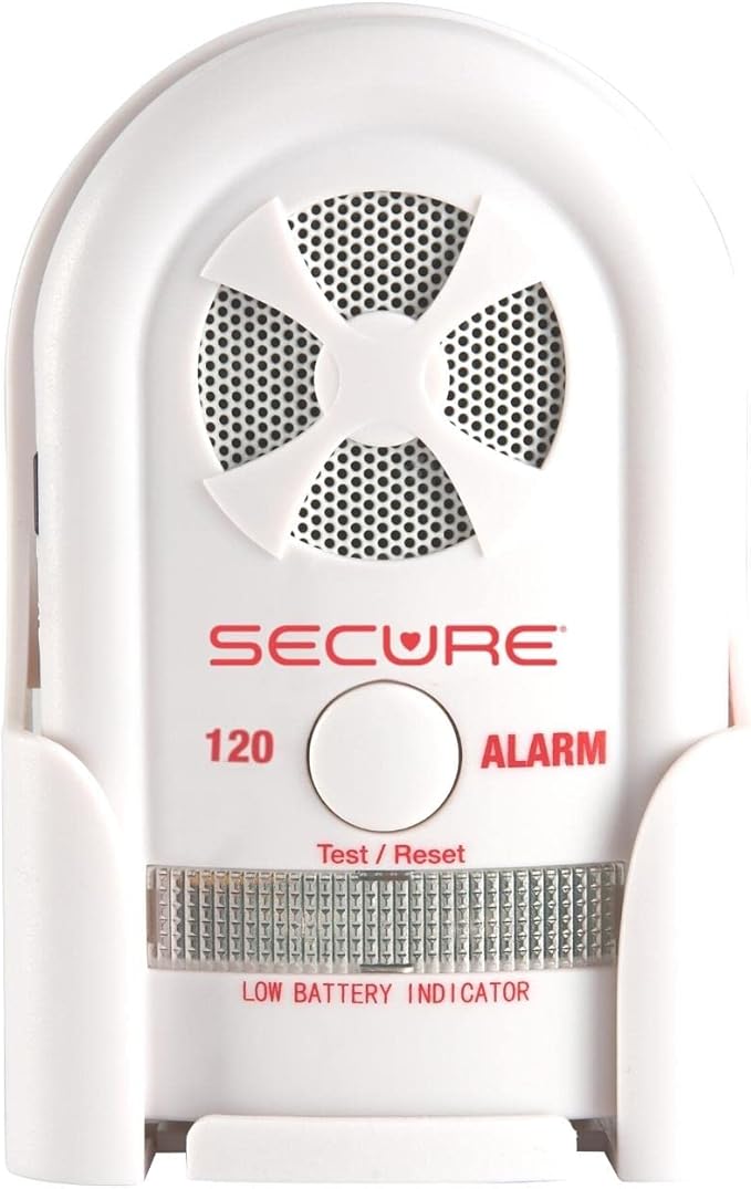 Secure Chair Alarm for Elderly Fall Prevention - 12" x 12" Pressure Sensor Pad with 80-120 dB Monitor – Wheelchair Safety Caregiver Alert System for Seniors, Dementia, and Alzheimer’s Patients