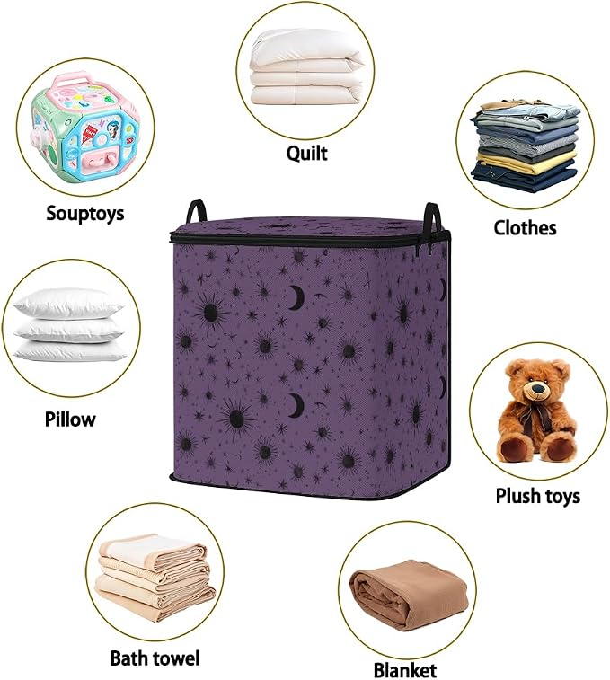 2pcs blanket storage bag for under bed, closet organizers 95L | clothing - Image 2
