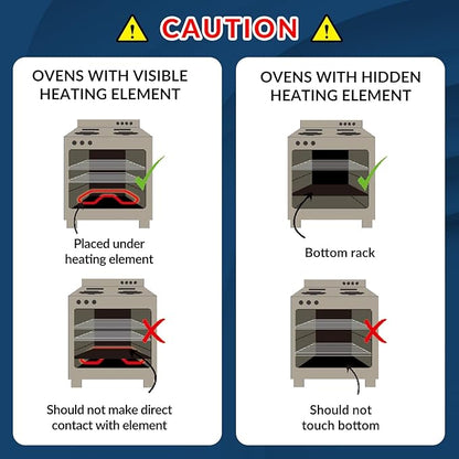 16 X75 Inch Oven Liner for Bottom of Oven, Reusable and Thick Heavy Duty Non Stick Teflon Oven Mats Cut to Custom Fit Electric, Gas, Toaster, Convection, Microwave and Grills