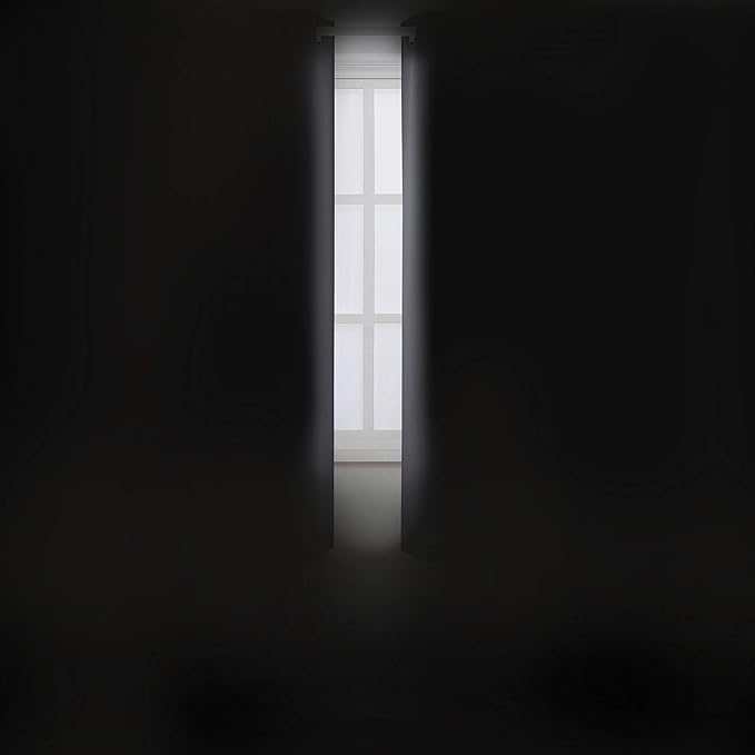 Grey Thermal Blackout Curtains/38 x 63 Inch/Set of 2 Panels Room Darkening - Image 3