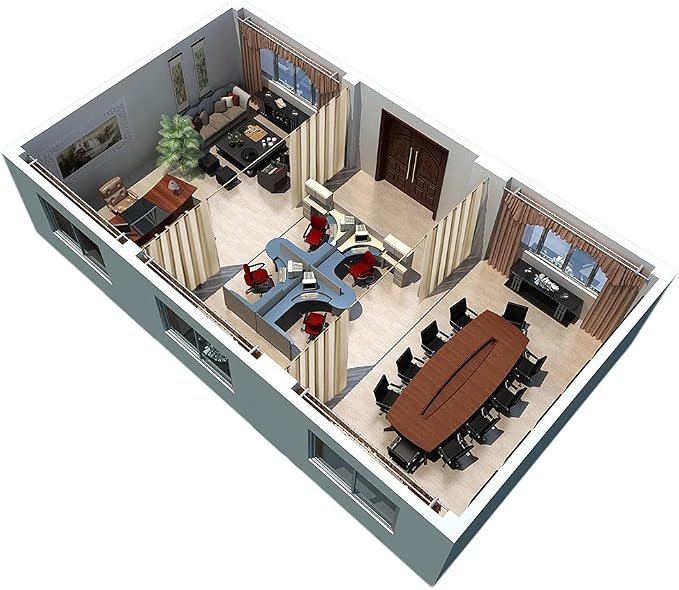 RYB HOME Blackout Room Divider Curtains Privacy Separator Extra Long Wide | - Image 7