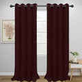 Easy-Going Thermal Grommet Blackout Curtains, 2 Panels 52x96 in, Wine | Machine by Easy-Going