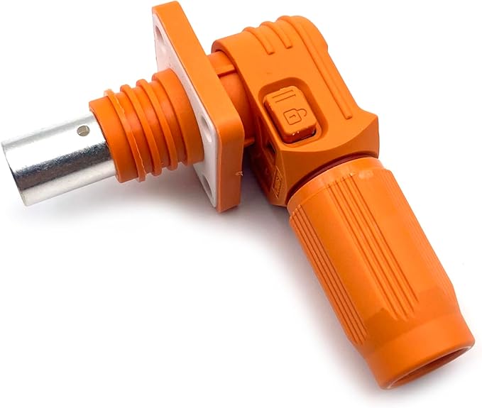 1 Set Battery Energy Storage Connector, 450A High Current Connectors Quick Plug Terminal Orange Right Angle Plug and Socket IP67 Waterproof Power Adapter Crimping 185mm² Wiring (1500V)